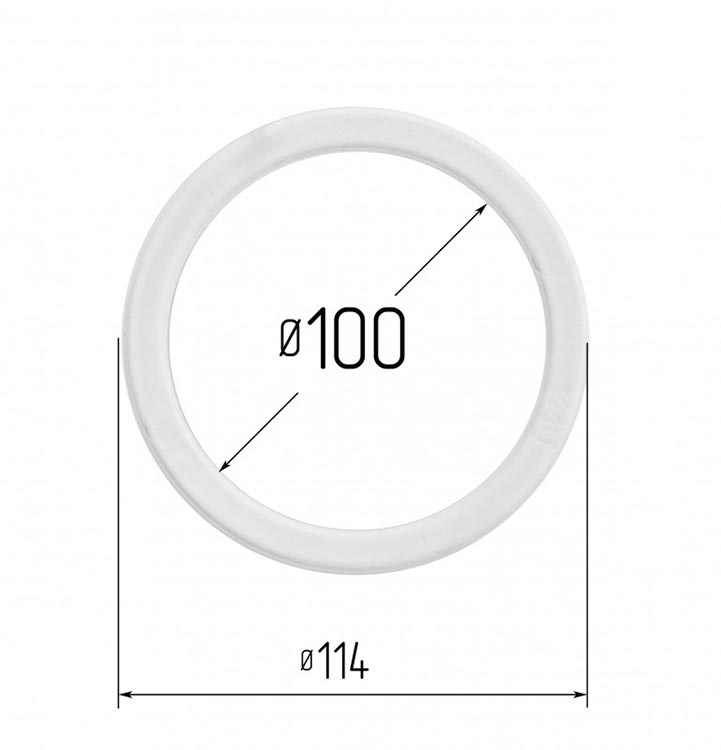 Термокольцо для натяжных потолков Ø100